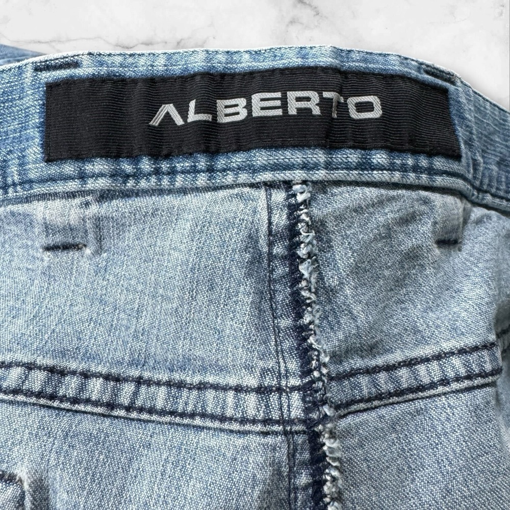 Set Of 2 Alberto Tommy Stretch Ring Jeans Mens Size 60/ USA 44 Inseam 33 In - Picture 13 of 15